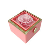 Caixa Rotativa com Rosa Eterna - Rosa Choque